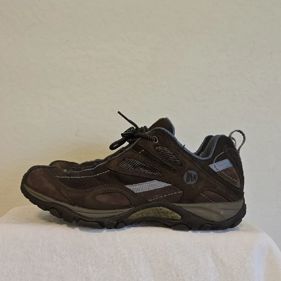 Merrell Women's Athletic Shoes In Brown And Periwinkle Color. Size 7.5M EUC - Picture 2 of 15
